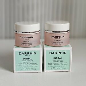 2 Darphin Intral Sensitive Skin Soothing Cream 0.17 fl.oz. 5 ml each New Travel